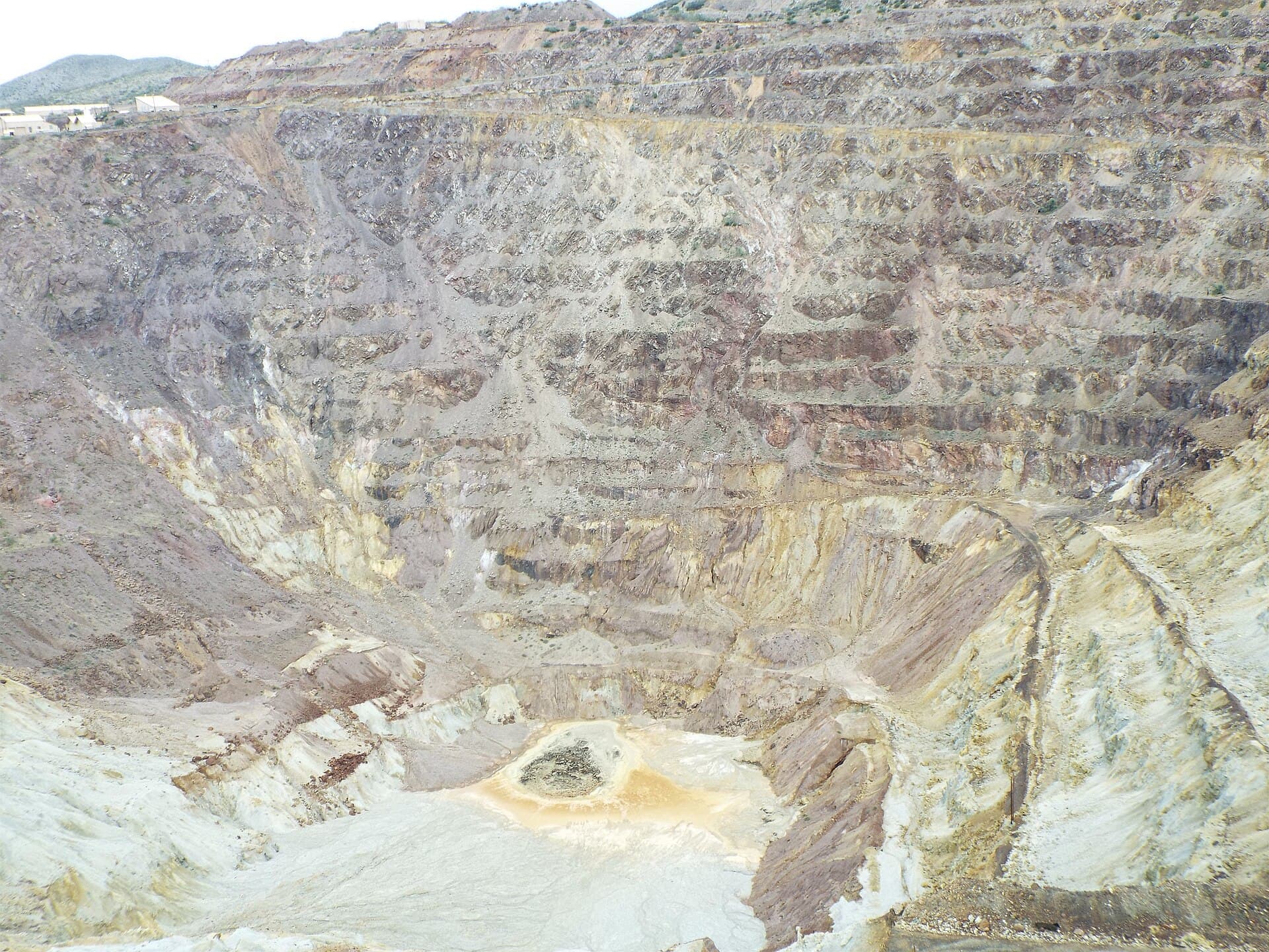 The Lavender Pit at Bisbee — the open cut that succeeded the Copper Queen underground