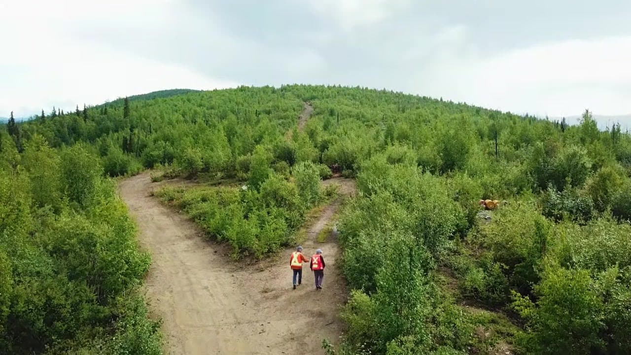 Field crew on a Yukon dirt road — Rediscovering the Yukon pilot still