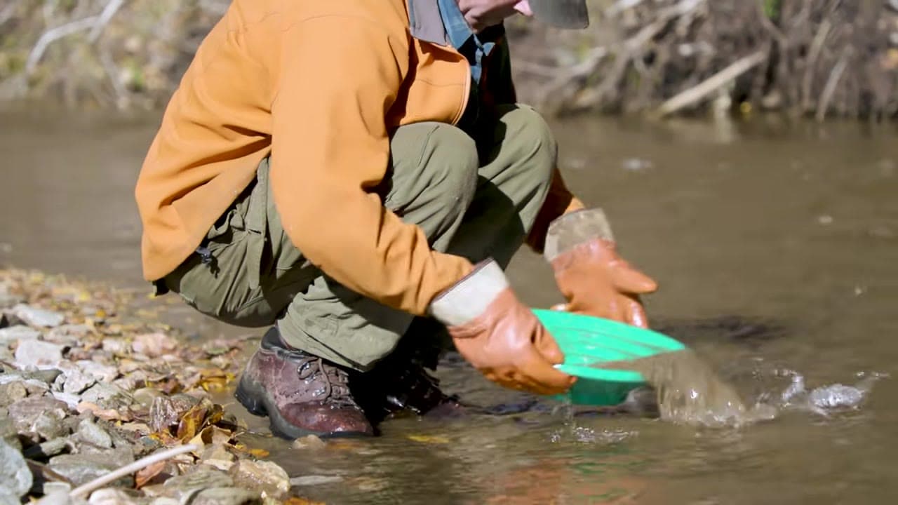 Gold panning in a Yukon creek — Rediscovering the Yukon pilot still