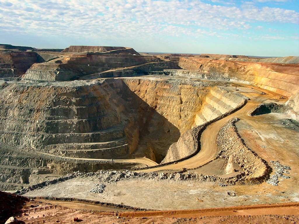 Open pit at the Carlin gold mine in Nevada